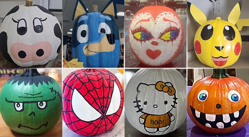 75 Cute Funny Halloween Pumpkin Painting Ideas For Kids 2023   75 Cute Funny Halloween Pumpkin Painting Ideas For Kids 2023 813x447 