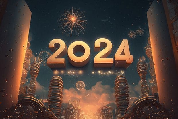 Happy New Year 2024 Images, Backgrounds & Wallpapers - Designbolts