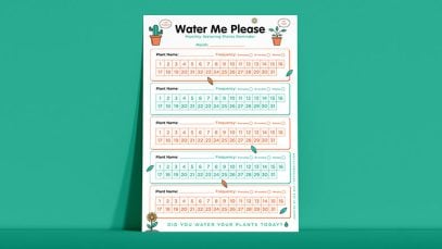 Free-Watering-Plants-Monthly-Planner-Design-Template-in-PDF-Format